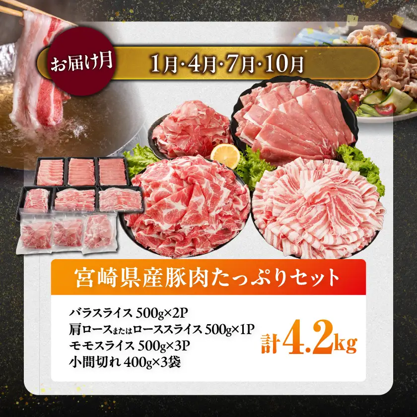 ≪3回連続お届け≫とにかくお肉大好き!宮崎牛と宮崎県産豚定期便L(総重量8.2kg)〔T84-3-N201〕_(都城市) 宮崎県産 牛肉 宮崎牛 豚肉 しゃぶしゃぶ すき焼き 焼肉 バラ 肩ロース ロース ウデ モモ
