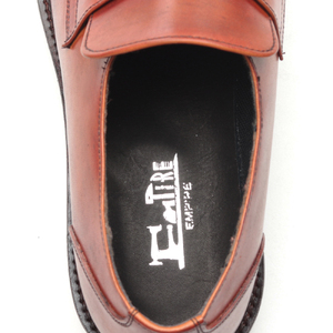 0288 カジュアルシューズ ローファー 3Eウィズ　BROWN（ブラウン）　メンズ ファッション 靴 シューズ 本革　25.0cm?27.5cm BN003 25.5cm