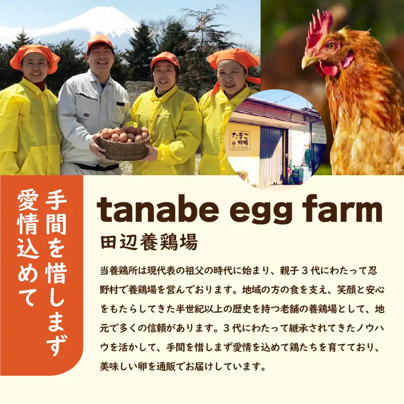 【7月配送分】富士山の麓で育った産地直送 ”忍野の卵”※卵25個+割れ保証5個　計30個