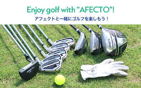 (メンズ 右打ち用 ブラック)AFECTO（アフェクト） CR-01メンズゴルフクラブセット - シリーズ販売累計22,000セット以上突破！