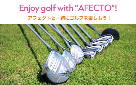 ( レディース 左打ち用 オレンジ)AFECTO（アフェクト） CR-01 レディースゴルフクラブセット - シリーズ販売累計22,000セット以上突破！