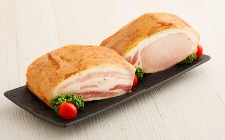 【2ヶ月定期便】 久住高原手作りベーコン・ロースハムセット