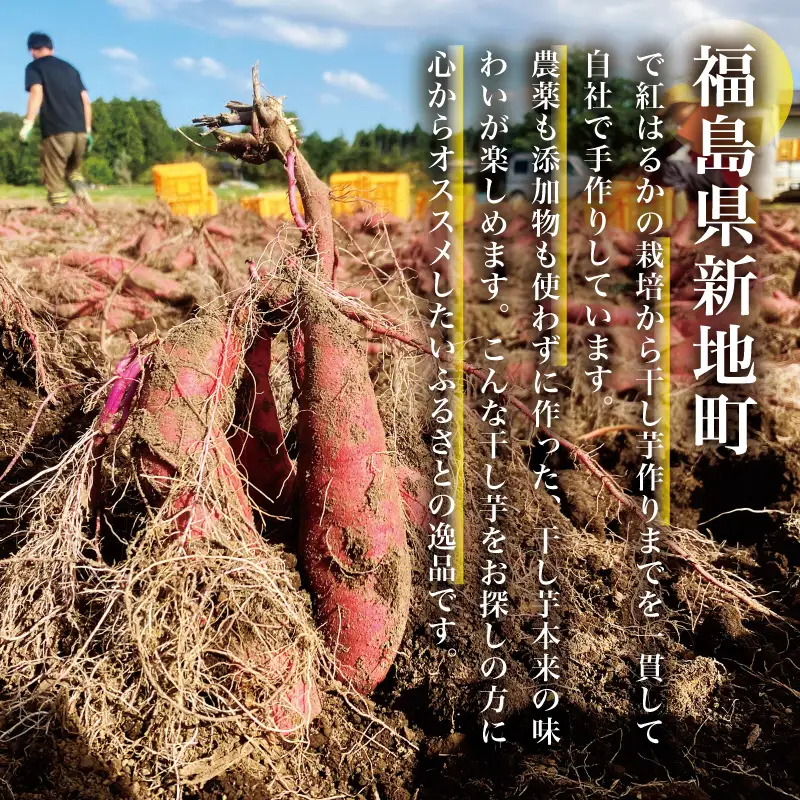 【ふるさと納税】新地町産紅はるか干し芋3種×3点セット(平干し110g+皮つき150g＋丸干し150g)各3袋、計9袋 | おやつ 無着色 さつま芋 スイーツ デザート 人気 高評価 サツマイモ ほしいも 福島県 新地町 送料無料 離乳食 子供 赤ちゃん さつまいも ダイエット 復興 和菓子