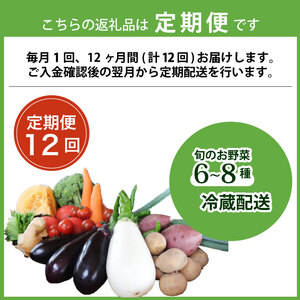 【12回定期便】旬のお野菜詰め合わせセット 定期便 野菜
