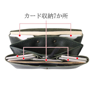 クラッチーノ ネクスト2　小型長財布（ターコイズブルー）