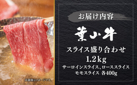 葉山牛 1.2kg　スライス盛合せ ／ スライス[ASBD010]