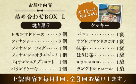 【全3回定期便】クッキー＆焼き菓子詰め合わせBOX L／ クッキー [ASBU015]