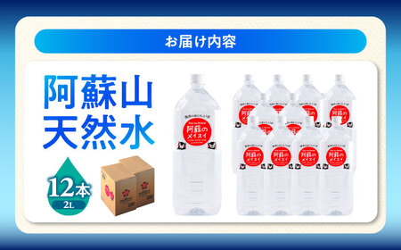 熊本 阿蘇のメイスイ 2L × 6本 2ケース（計12本） 天然水 水 ミネラルウォーター 保存 2年 【丸富産業株式会社】[AYDB006]