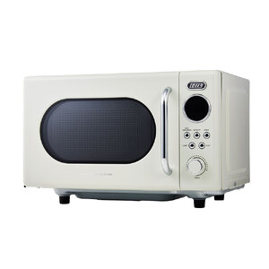 Toffy 電子レンジK-DR3　カラー：アッシュホワイト【kt072-005-2】電子ﾚﾝｼﾞ 消音機能 ｼﾝﾌﾟﾙ ｺﾝﾊﾟｸﾄ 軽量 ﾚﾄﾛ ﾌﾗｯﾄ