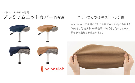 椅子 バランスシナジー カバー付き 選べる シート カラー 腰痛対策椅子 腰痛対策 家具 Rシートシックグレーネイビー