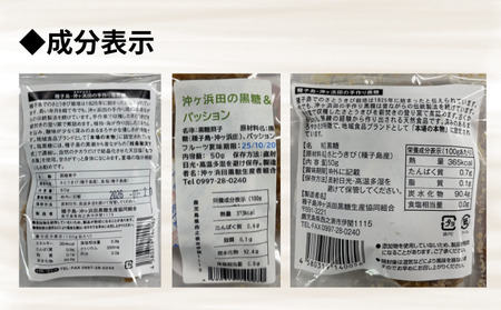 種子島  沖ヶ浜田 黒糖 季節限定  ３種 詰合せセット　NFN628【300pt】