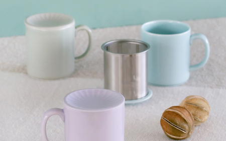 【波佐見焼】TEA TRIO SS蓋付マグ 〈light blue〉　1点【西海陶器】[OA465]