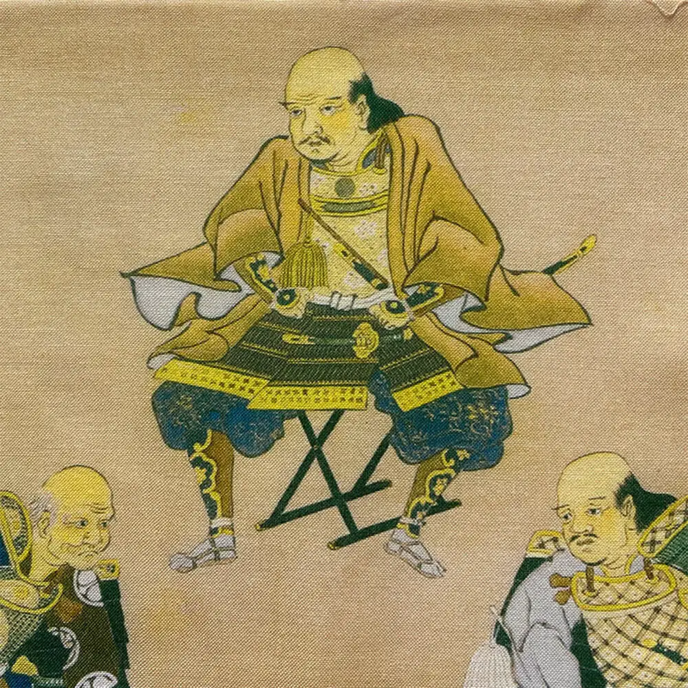 オリジナル【手ぬぐい】掛軸「徳川十六神将図」デザイン／名古屋刀剣博物館