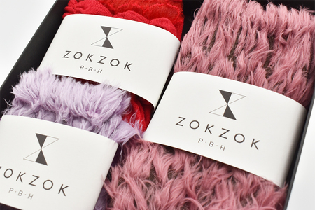 上質感を足にまとうラグジュアリーソックス ZOKZOK 3足セット (レッド系) /// 靴下 くつした くつ下 ソックス 足元 ラグジュアリー 婦人 レディース 女性  セット 母の日 ファッション おしゃれ 日本製 奈良県 広陵町