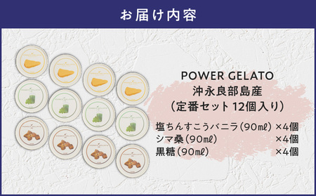 POWER gELATO 沖永良部島産（ 定番 セット 12個入り ） W066-001-02 冷凍 スイーツ