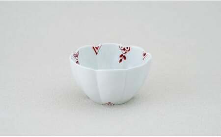 有田焼 花弁小鉢 剣先小花 Lサイズ ペアセット【皓洋窯】食器 手描き うつわ 器 かわいい 花形 サラダ 煮物 小鉢 A24-197