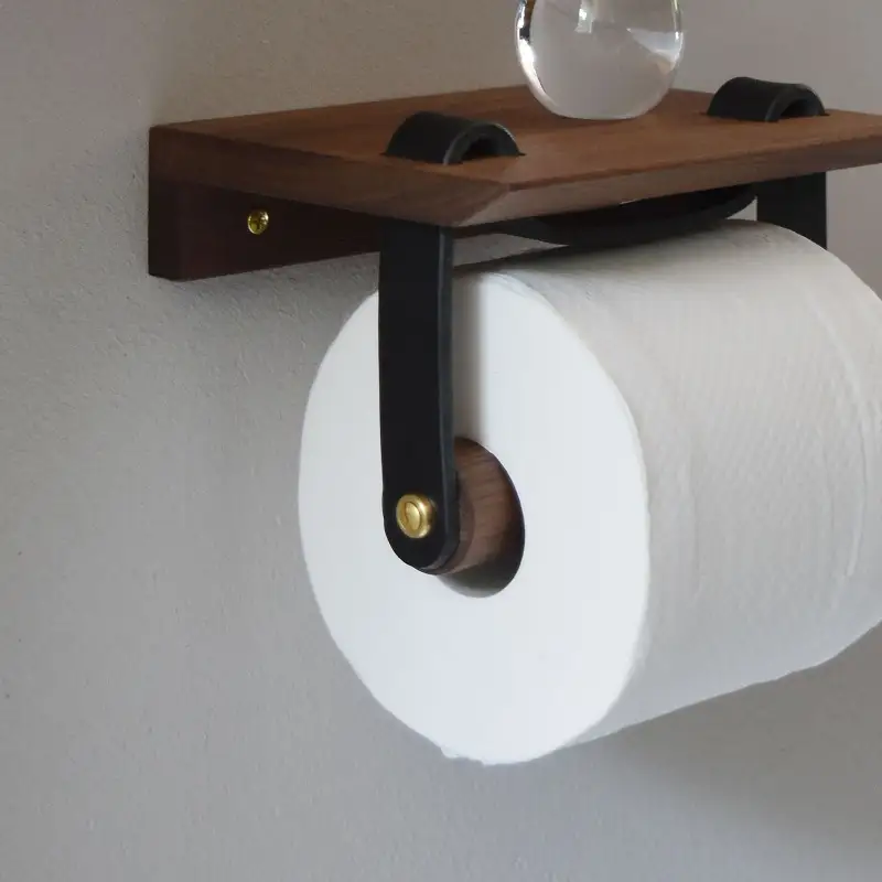 Teha’amana Toilet paper holder テハマナ トイレットペーパーホルダー ウォールナット ブラック