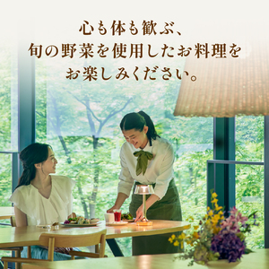 「奏樹 Planetary Health & Beauty Dining」食事券【9,000円分】  チケット 八ヶ岳 自社農園 オーガニック 栽培期間中農薬・化学肥料不使用 アルソア 女神の森 山梨県 北杜市 [h348]
