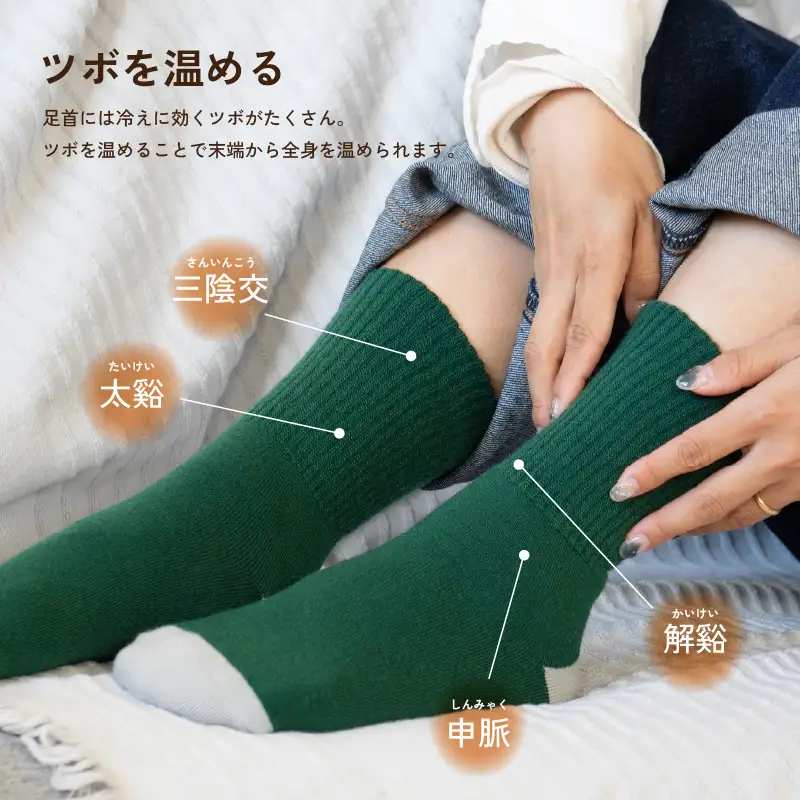 あったまったん ソックス（グレー）