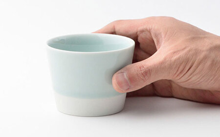 【波佐見焼】【essence】es cup 〈S〉 青磁釉 5点セット【西海陶器】[OA457]