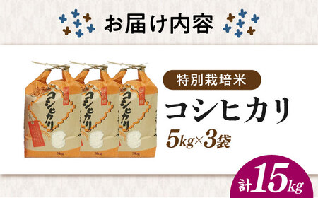【特別栽培米】コシヒカリ 15kg [AQCQ014]