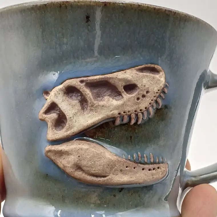 益子焼 恐竜マグカップ T-rex Bucky 大石窯 益子町 BW004-3