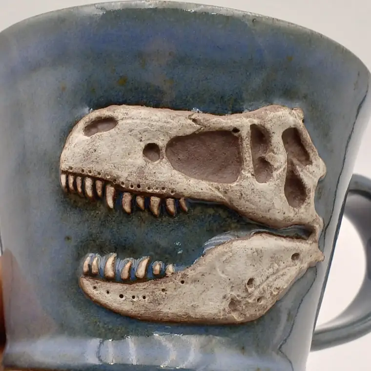 益子焼 恐竜マグカップ T-rex MOR 008 大石窯 益子町 BW004-5