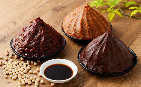 蔵元直送 浅野や 天然醸造 手造り みそ （3種各1kg）・ しょう油（1L） セット 合計4個 | 浅野や 味噌 みそ 醤油 しょうゆ 無添加 025-0482