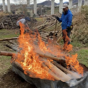 竹炭 未粉砕 72L 土壌改良 園芸 消臭 調湿効果 [0605]