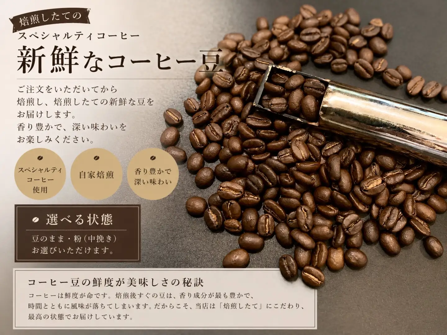 自家焙煎コーヒー豆・３種飲み比べセット
