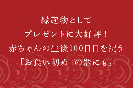 目出鯛器 皿(大)  唐津の焼物 皿(大)×1　お食い初め 百日祝い 出産祝い 誕生日 入学祝い お祝い事 プレゼント等 【ふるなび】
