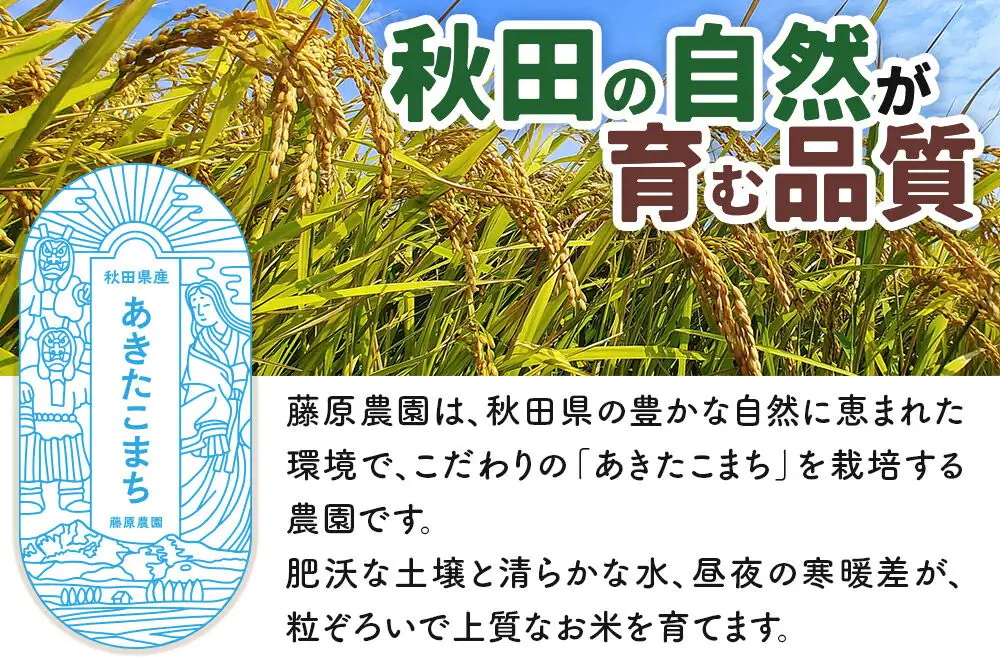【令和８年産 新米予約】あきたこまち 玄米 5kg 秋田県北秋田市産