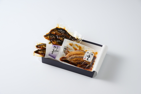 古河名物 甘露煮物語（鮒甘露煮、子持ち鮎甘露煮、豚肉の甘露煮詰合せ） | 鮒の甘露煮 鮒 フナ ふな 鮎の甘露煮 鮎 アユ あゆ 豚の甘露煮 ぶた ブタ 贈答 ギフト 茨城県 古河市 百年フード _BC10