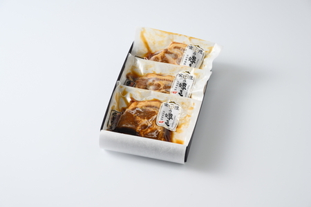 豚肉の甘露煮（肩ロース）3食入 ～茨城県の銘柄豚『常陸の輝き』使用～ 【古河ブランド認証品】 | 豚の甘露煮 ぶた ブタ 甘露煮 かんろに カンロニ 甘い ご飯のお供 贈答 ギフト 茨城県 古河市 _BC17