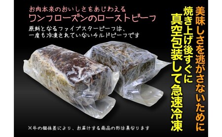 ファイブスタービーフローストビーフ サーロイン800g・モモ800g