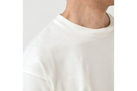 nayuta オーガニックコットン ベーシックTシャツ HW10／1 オフホワイト【L】ユニセックス  秋田県 大仙市