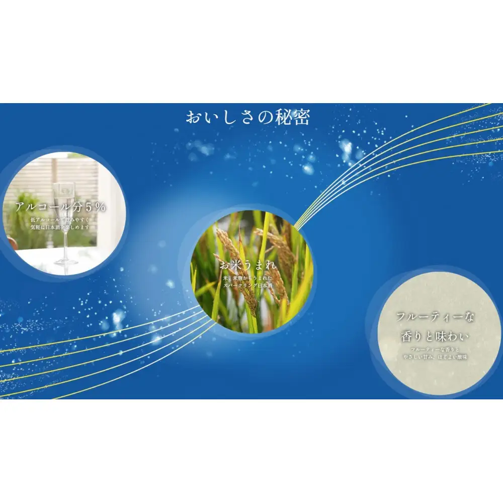 【宝酒造】松竹梅白壁蔵 スパークリング日本酒 澪(みお) 750ml x 6本(6本入り1ケース)
