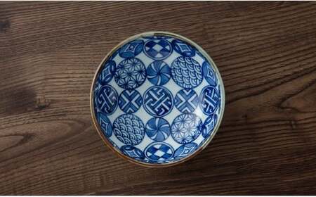 有田焼 手描き 渕錆厚渕ボール(椿・丸紋) ～華一園シリーズ～【西山錦華堂】食器 器 うつわ 鉢 小鉢 ボウル 椿 丸紋 つばき ツバキ 手描き レトロ オーブンOK 45000円 A45-354