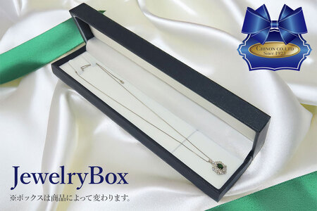 ネックレス PT（プラチナ）　グリーンガーネットダイヤモンドペンダント　MJ-1136 ジュエリー