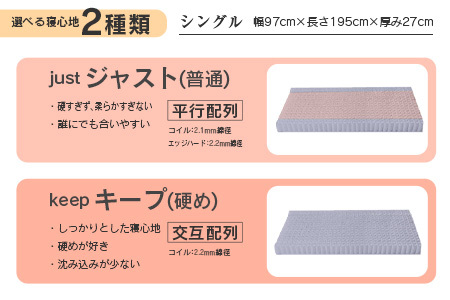 マットレス シングル 咲夜NoWay! 源ベッド ポケットコイル 6.7インチ ピロートップ仕様 選べる2種の寝心地 圧縮梱包_CH041_Nsg