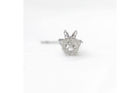 ピアス スタッドピアス プラチナ PT900 ダイヤモンド 0.24ct 王冠 クラウン モチーフ 揺れる 【f092-pt】 [オーダーメイドジュエリーメイ 山梨県 韮崎市 20745205]