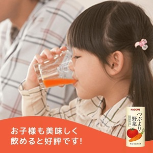 カゴメ つぶより野菜 野菜ジュース 195g×15本 食塩・砂糖不使用 国産野菜350g分使用 カート缶 [0561]