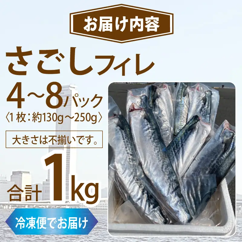 さごしフィレ 合計1kg以上 