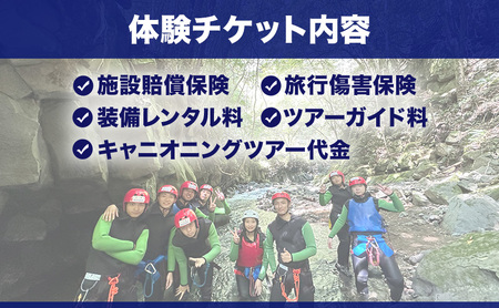 伊豆キャニオニング 体験チケット 2人分 伊豆ブルーキャニオン レジャースポーツ 体験 ウォーターアクティビティ スポーツ 静岡県 河津町