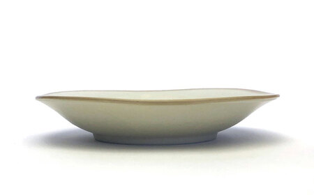 【美濃焼】淡く優しいフチドリのカレー皿 3点セット【山正各務陶器】 ナチュラル　器 北欧風 クリーム色 (480308)[MFW054]