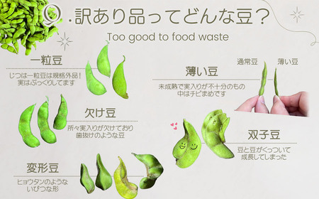 【令和8年産先行予約】【訳あり】白山だだちゃ豆　3kg（1kg × 3袋）　長五郎