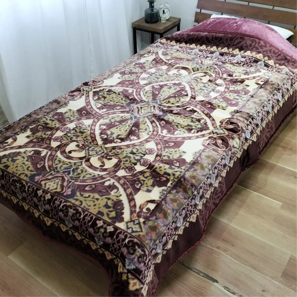 【シングルサイズ】贅沢カシミヤウール混わた入り嵩高毛布 ピンク1枚 CAK-161-PI