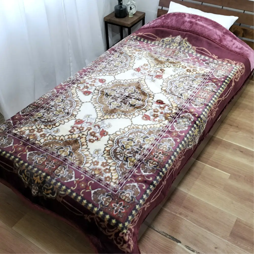 【シングルサイズ】贅沢カシミヤウール混わた入り嵩高毛布 ピンク1枚 CAK-162-PI