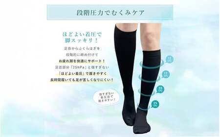 メッシュ着圧ソックス　ホワイト　2足／ 夏用着圧 冷感着圧 足底・足の甲 レディース 蒸れない靴下 吸水 メッシュ生地 白  22-25cm【nkmd005-2】