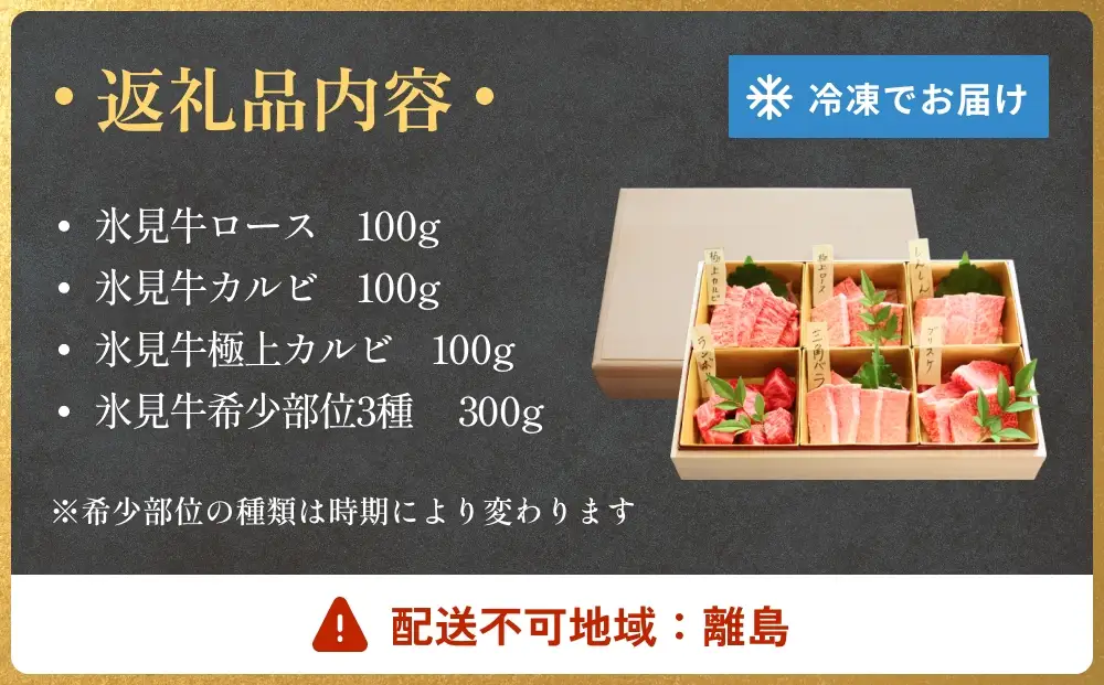 氷見牛焼肉玉手箱 牛肉 焼肉 BBQ アウトドア ロース カルビ 富山県 氷見市